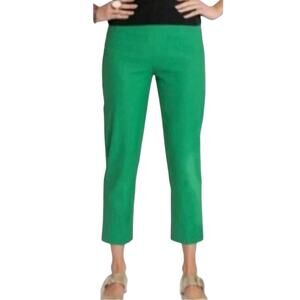 Frances Valentine Lucy Stretch Cotton Trouser Dress Pants Kelly Green Crop 8